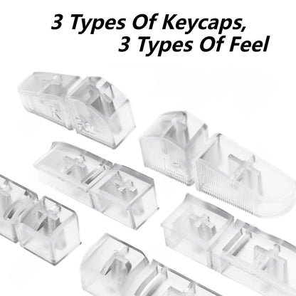 For TRIMUI BRICK Transparent Back Keycaps Set Replacement Back Keycaps Translucent Keycaps 3 Height Combo Set Game Accessories