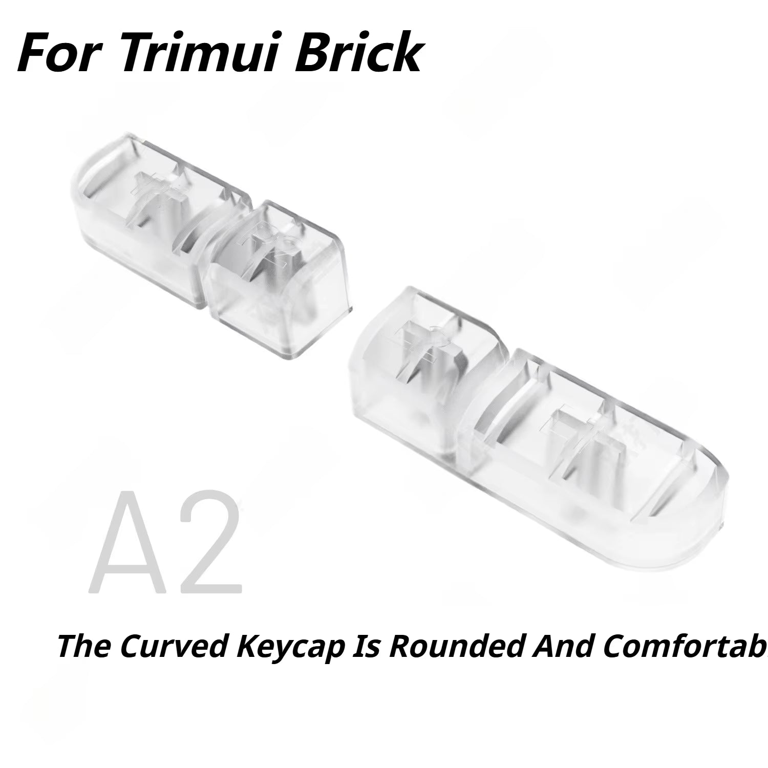 For TRIMUI BRICK Transparent Back Keycaps Set Replacement Back Keycaps Translucent Keycaps 3 Height Combo Set Game Accessories