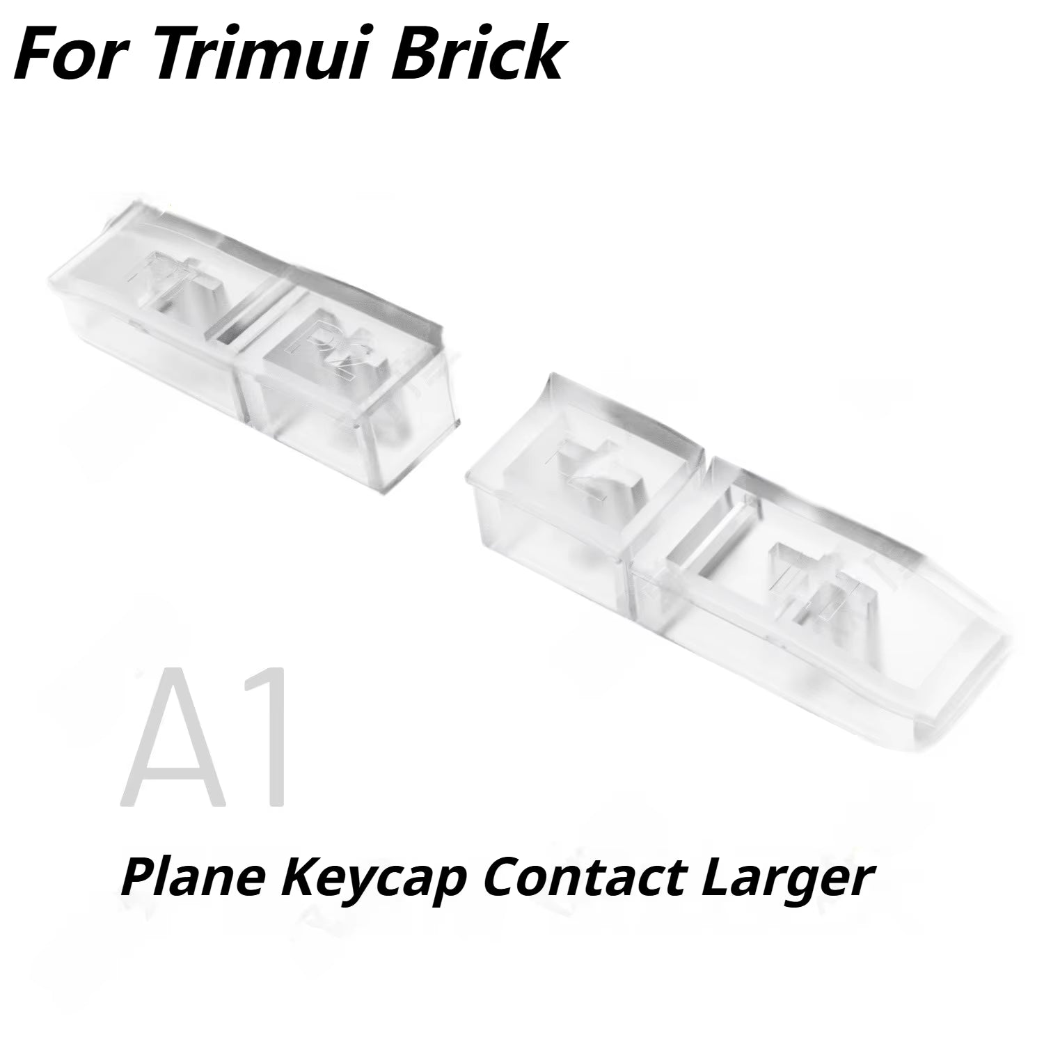 For TRIMUI BRICK Transparent Back Keycaps Set Replacement Back Keycaps Translucent Keycaps 3 Height Combo Set Game Accessories