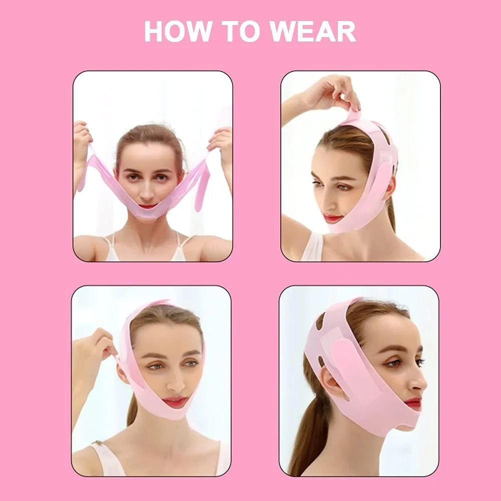 Innotechsc V Line Face Tape Face Strap, Soft Silicone Chin Strap for Women and Men 23-27 Inches