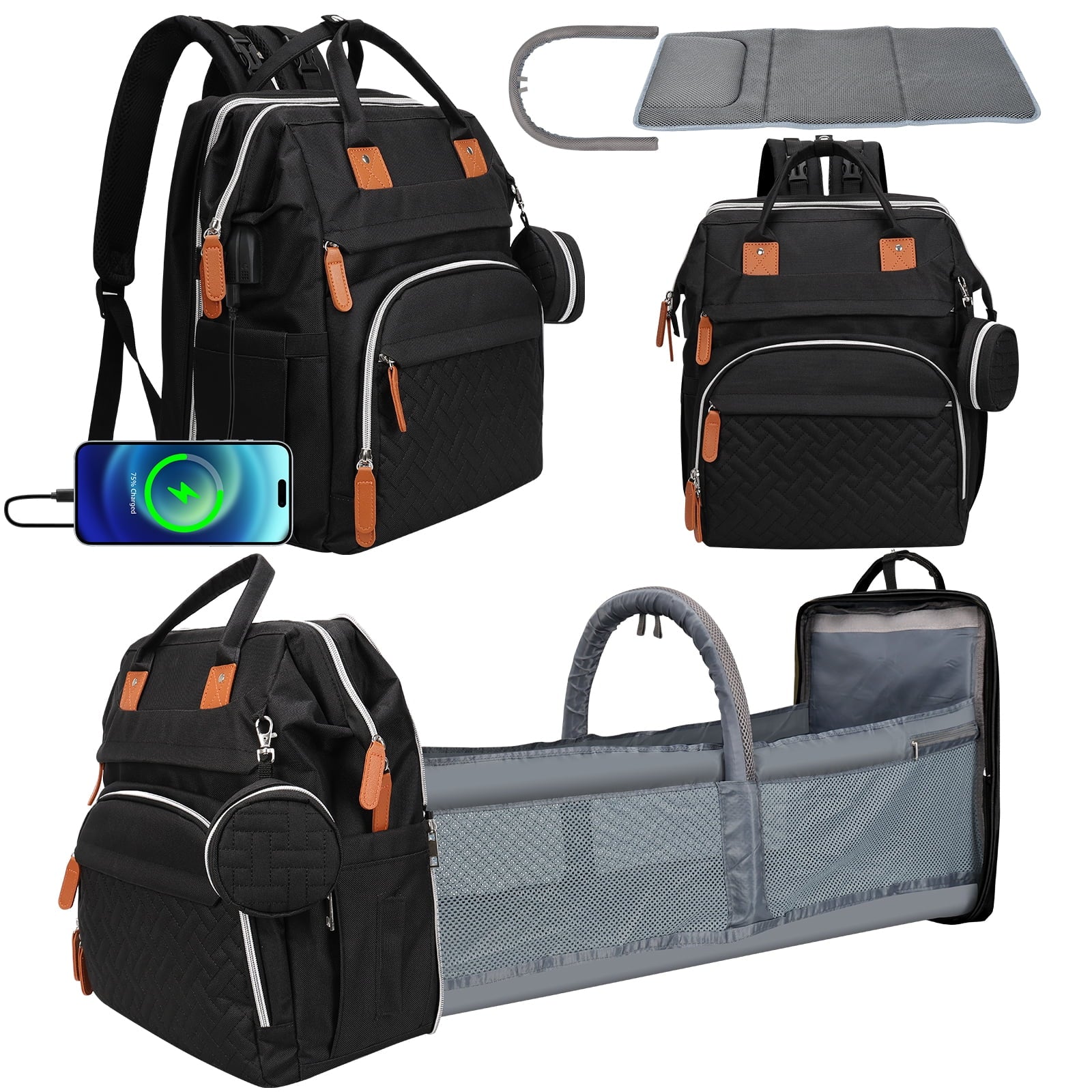 BabyCare™ Diaper Backpack with Changing Station