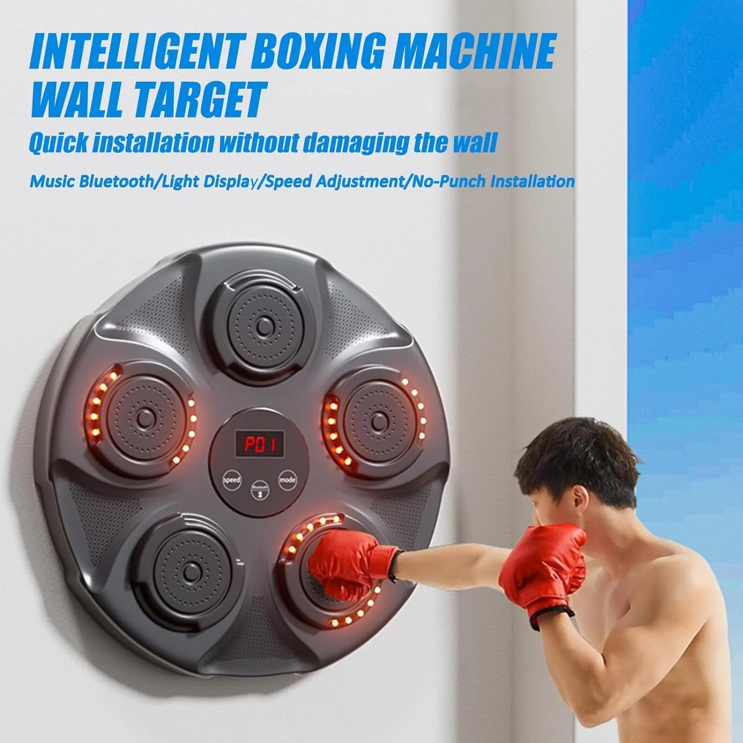 SmartHome™ Music Bluetooth Wall Mounted Boxing Machine