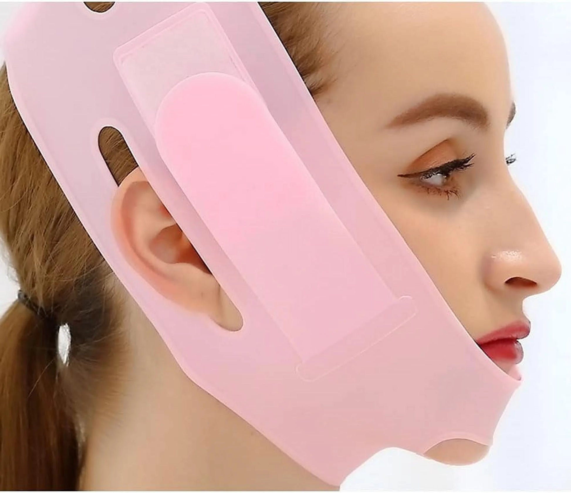 Innotechsc V Line Face Tape Face Strap, Soft Silicone Chin Strap for Women and Men 23-27 Inches