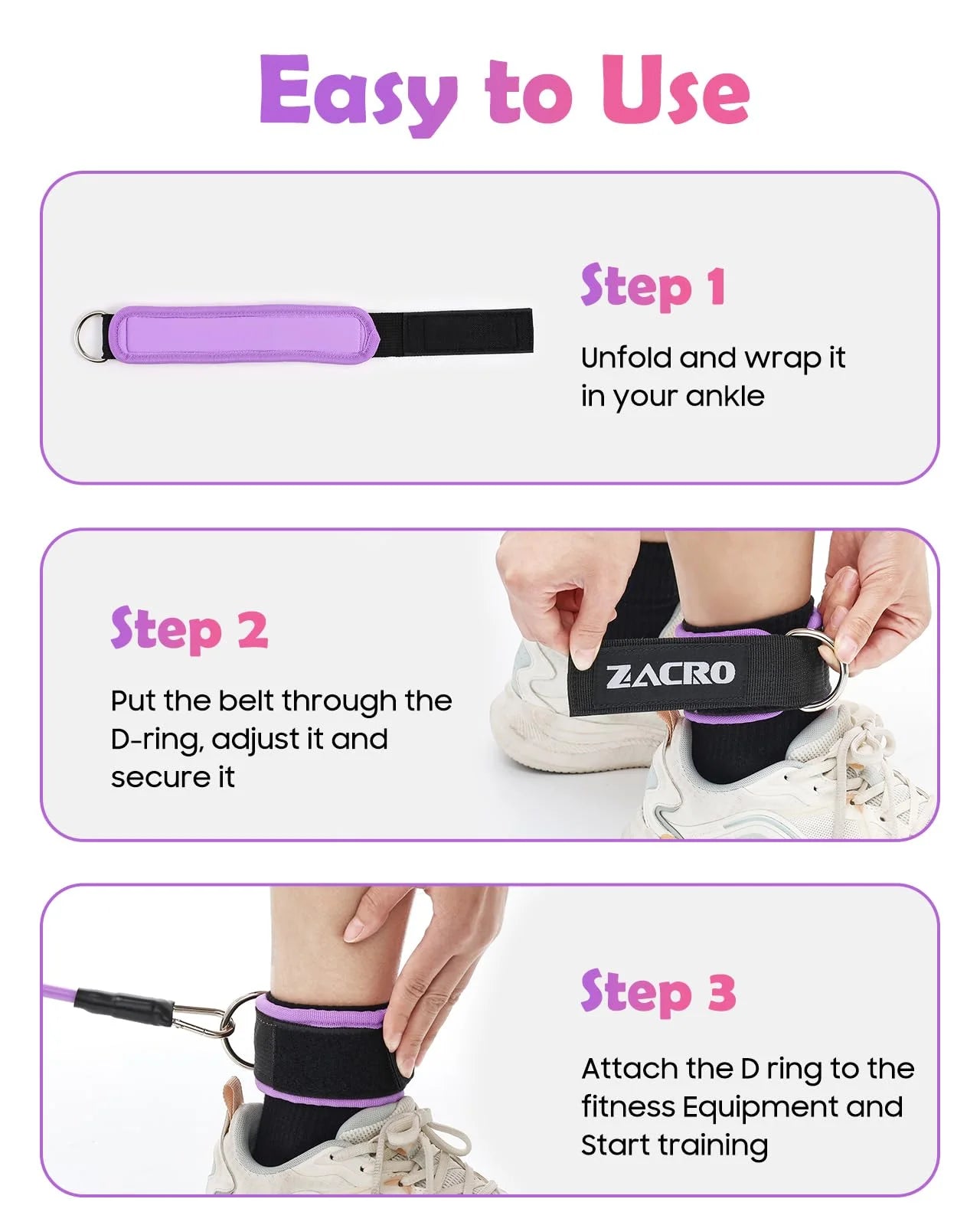 Ankle Resistance Bands Set