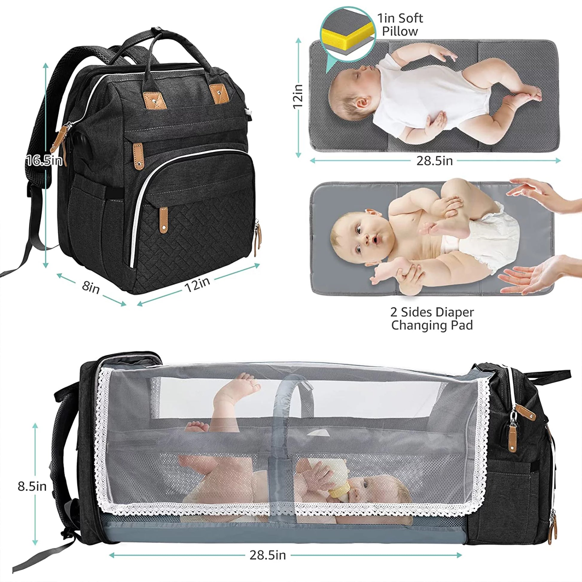BabyCare™ Diaper Backpack with Changing Station