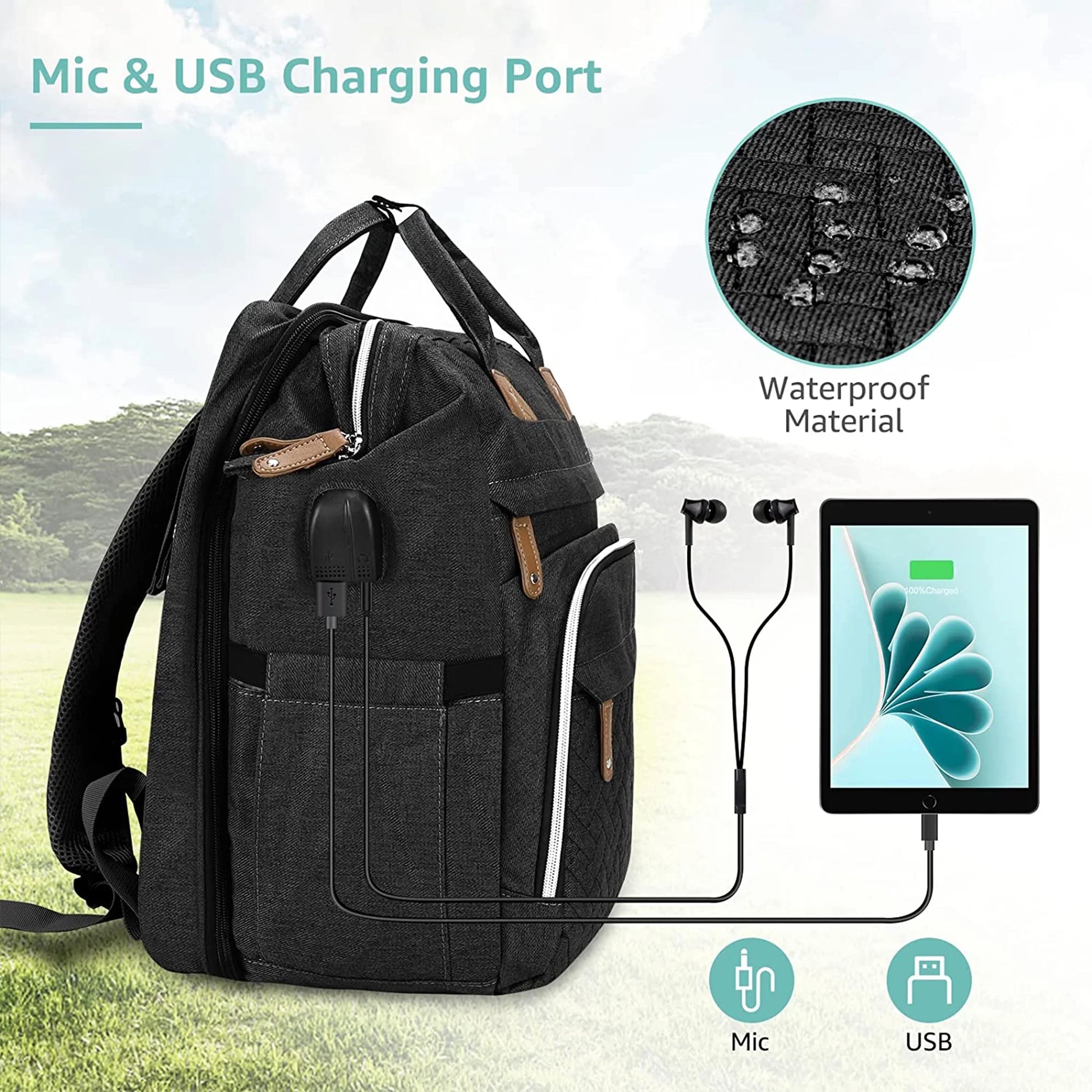 BabyCare™ Diaper Backpack with Changing Station