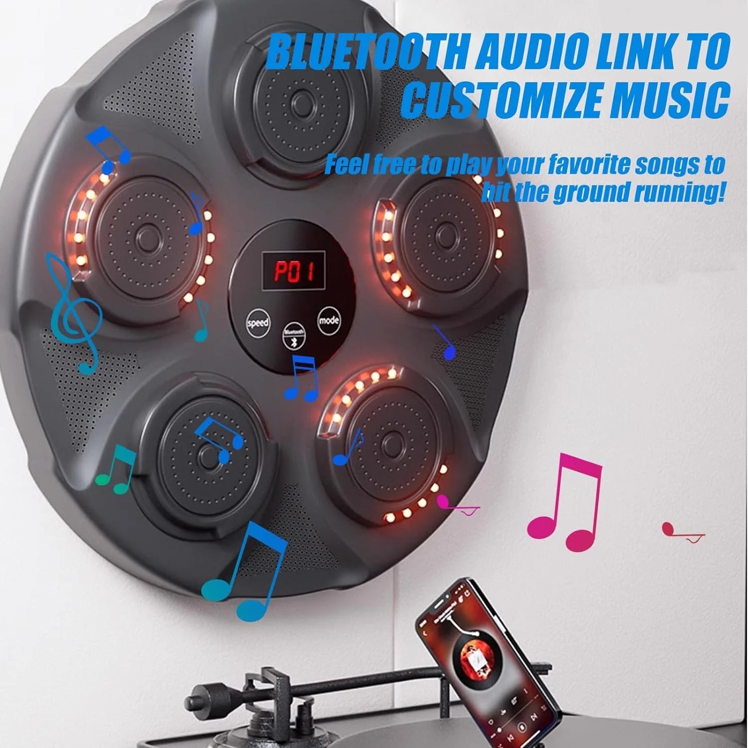 SmartHome™ Music Bluetooth Wall Mounted Boxing Machine