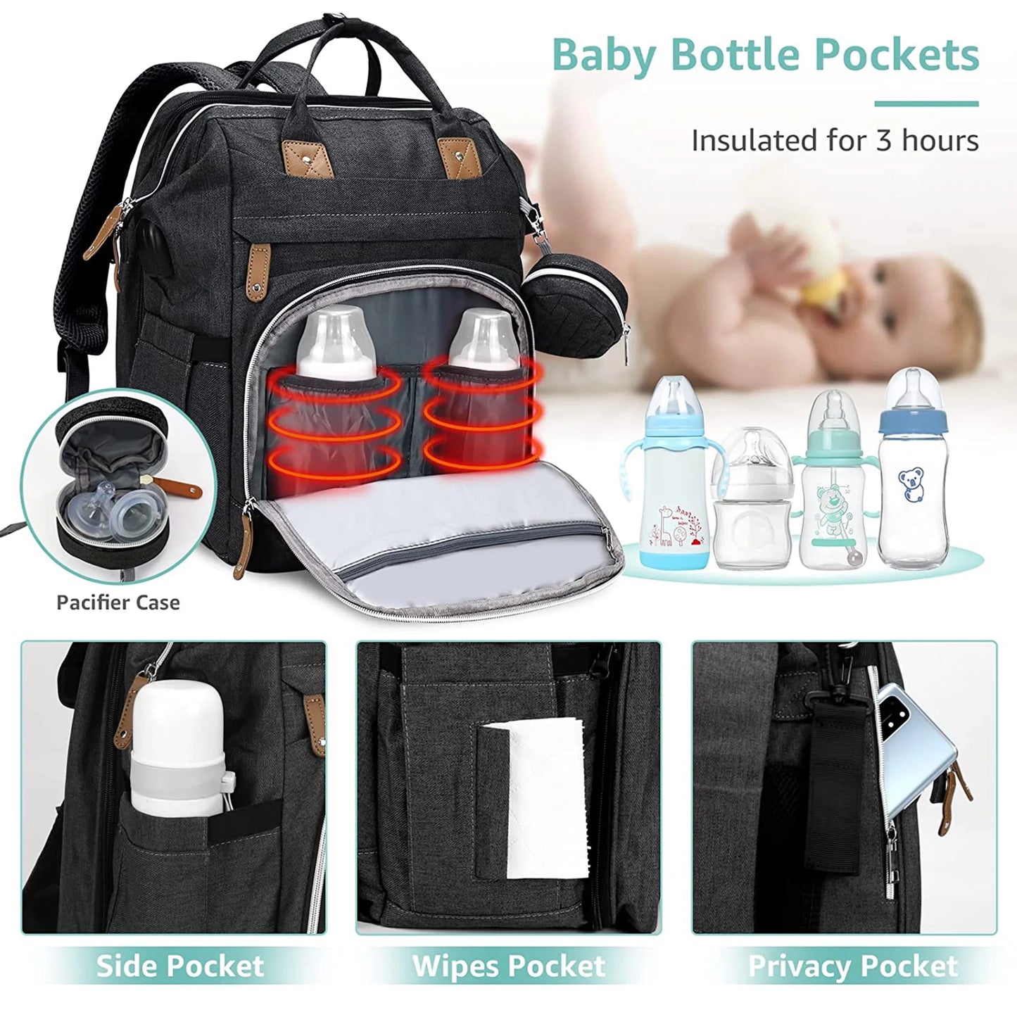 BabyCare™ Diaper Backpack with Changing Station